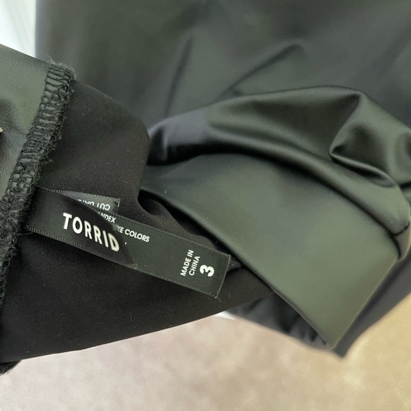 Torrid Faux Leather Leggings - Picture 3 of 5